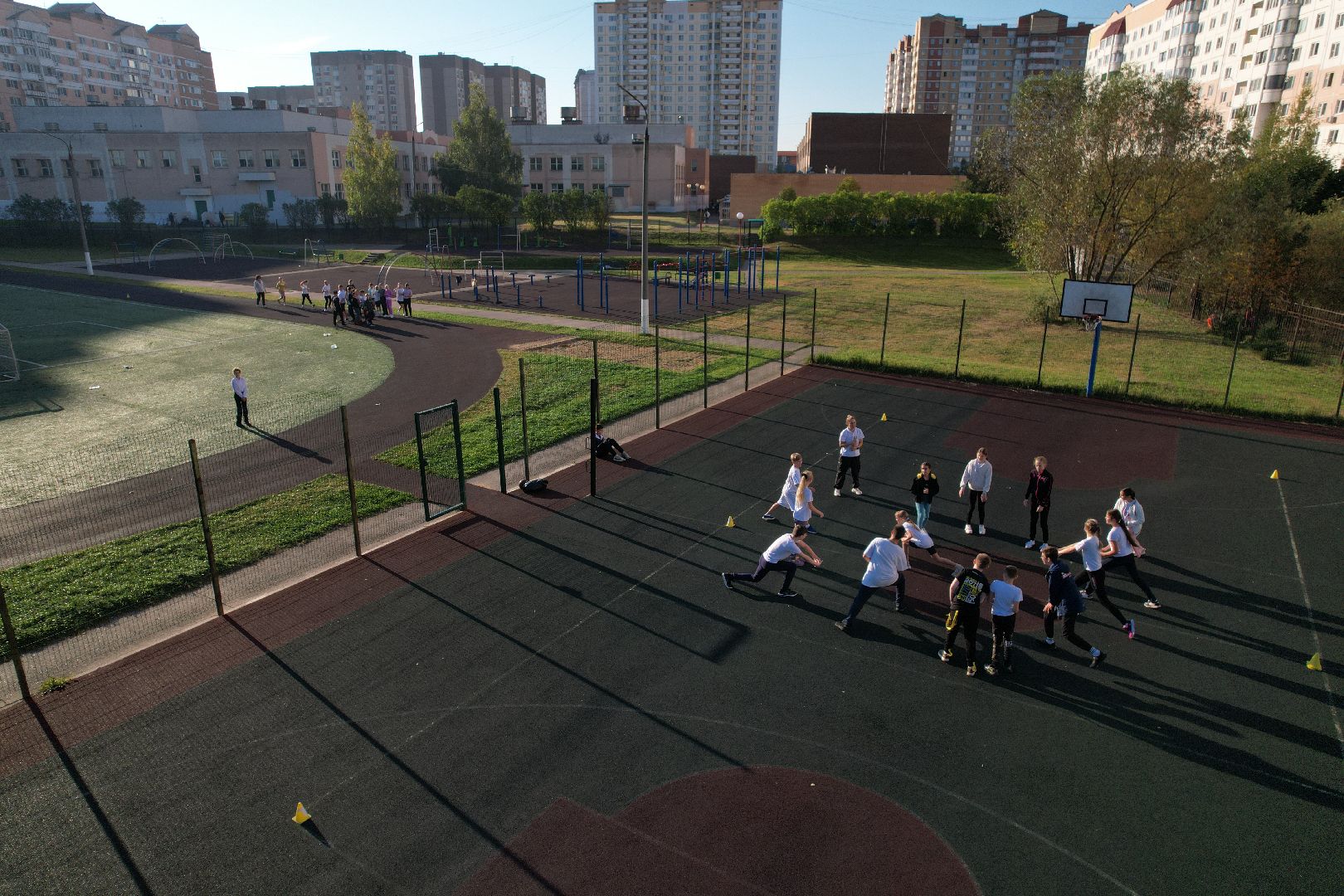 видео с коптера, школа, герой,