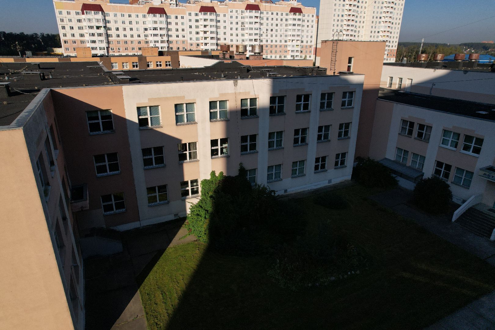 видео с коптера, школа, герой,