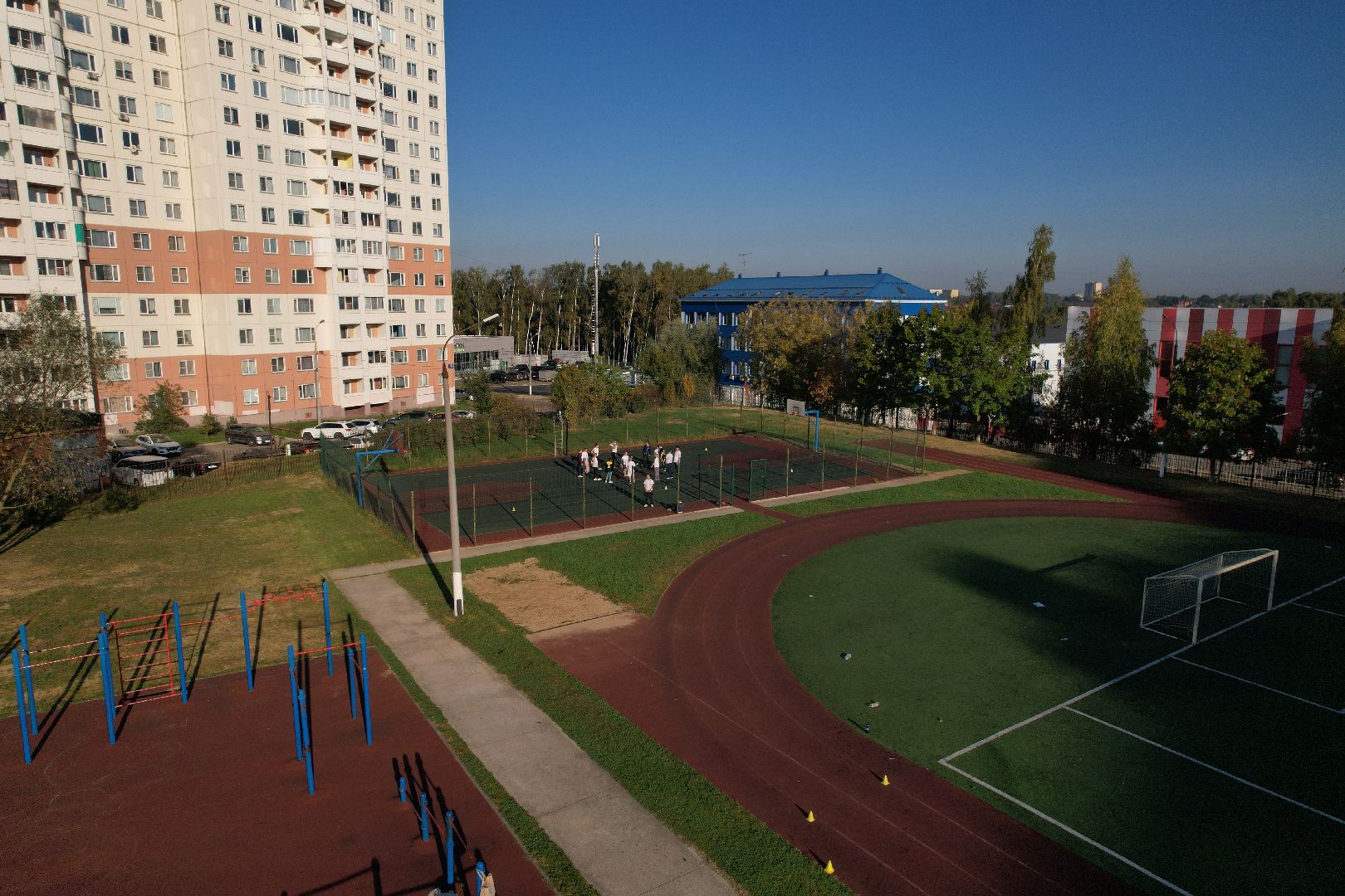 видео с коптера, школа, герой,