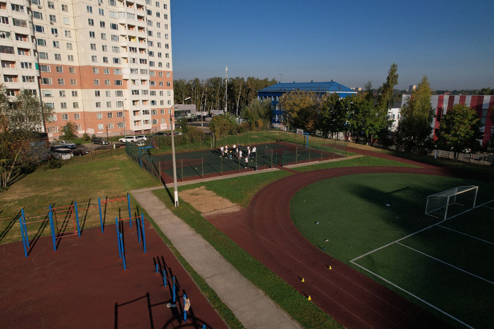 видео с коптера, школа, герой,