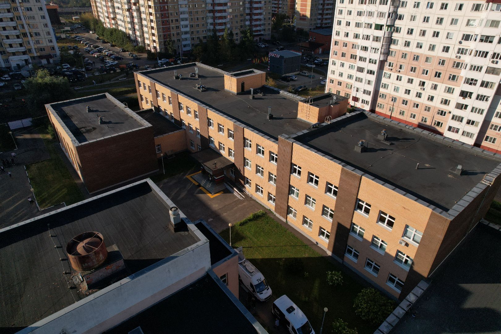 видео с коптера, школа, герой,