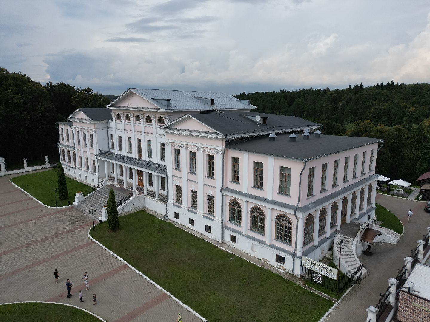 видео с коптера, дубровицы, усадьба,