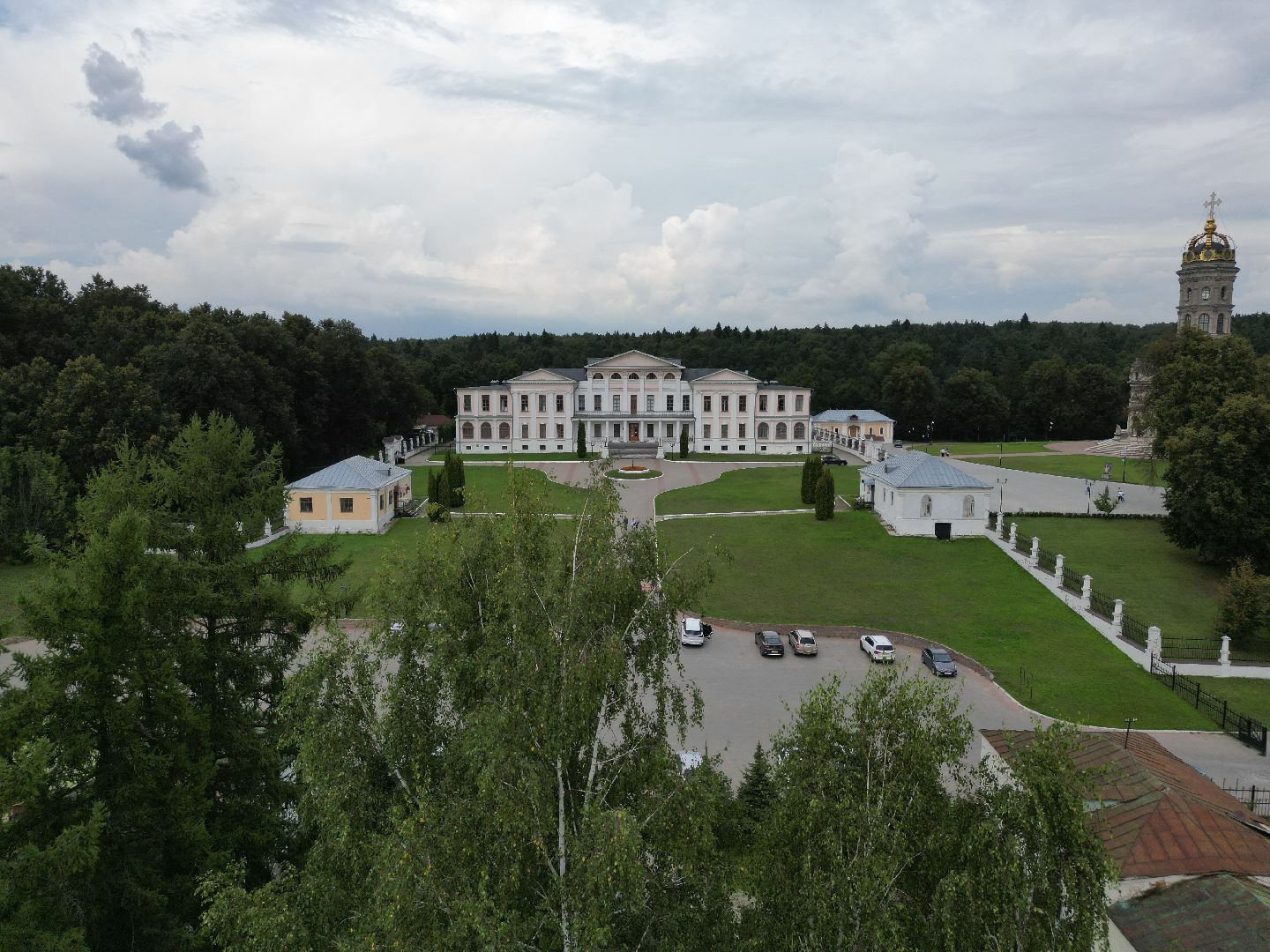 видео с коптера, дубровицы, усадьба,