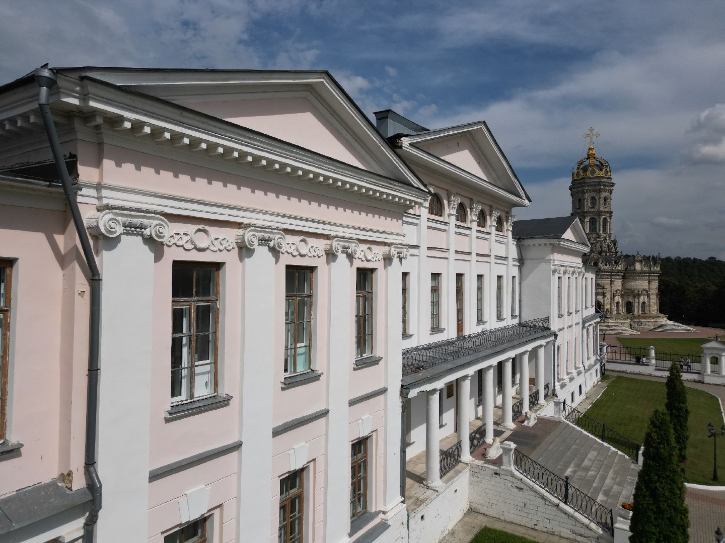 видео с коптера, дубровицы, усадьба,