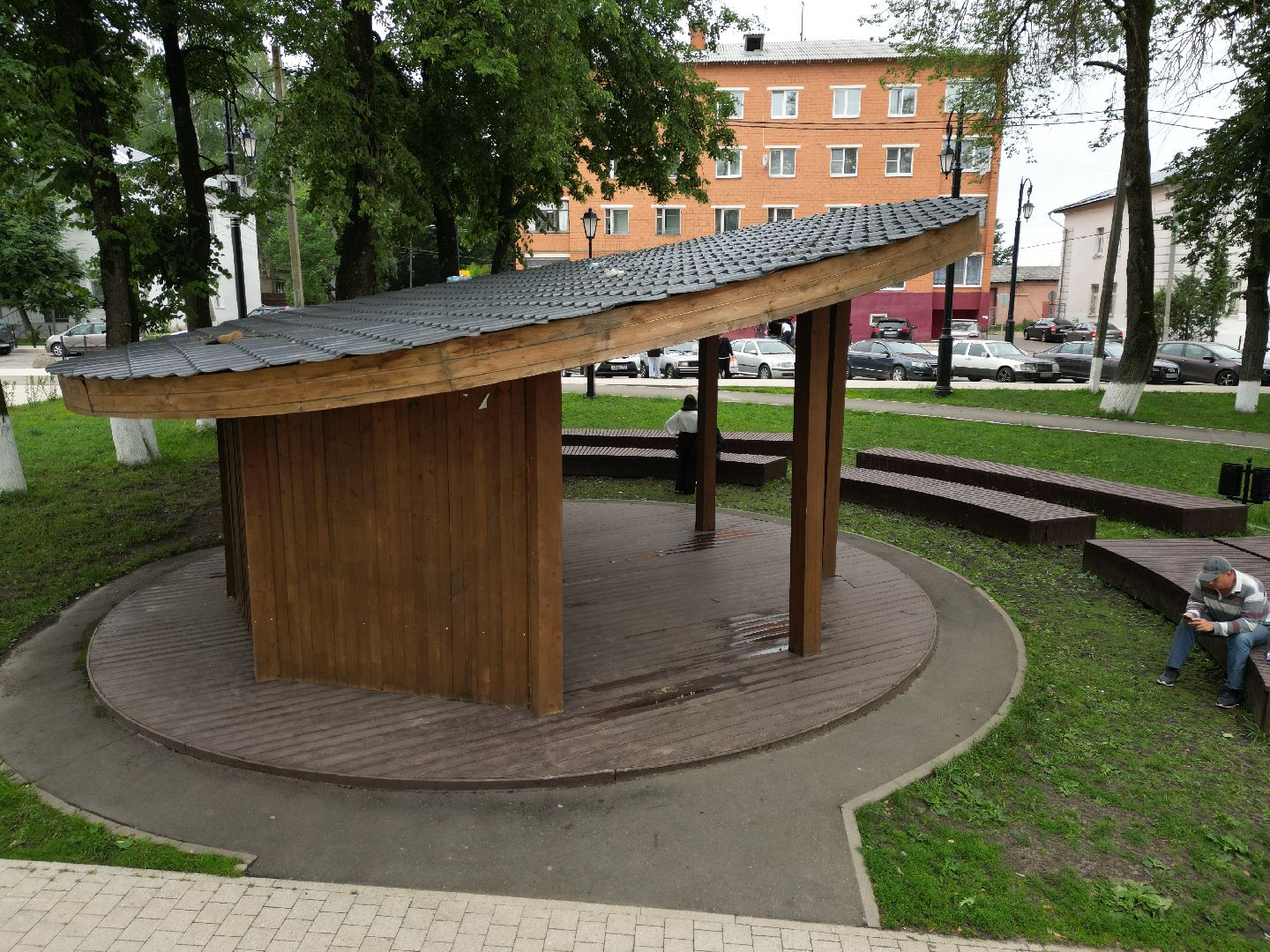 видео с коптера, детская площадка,