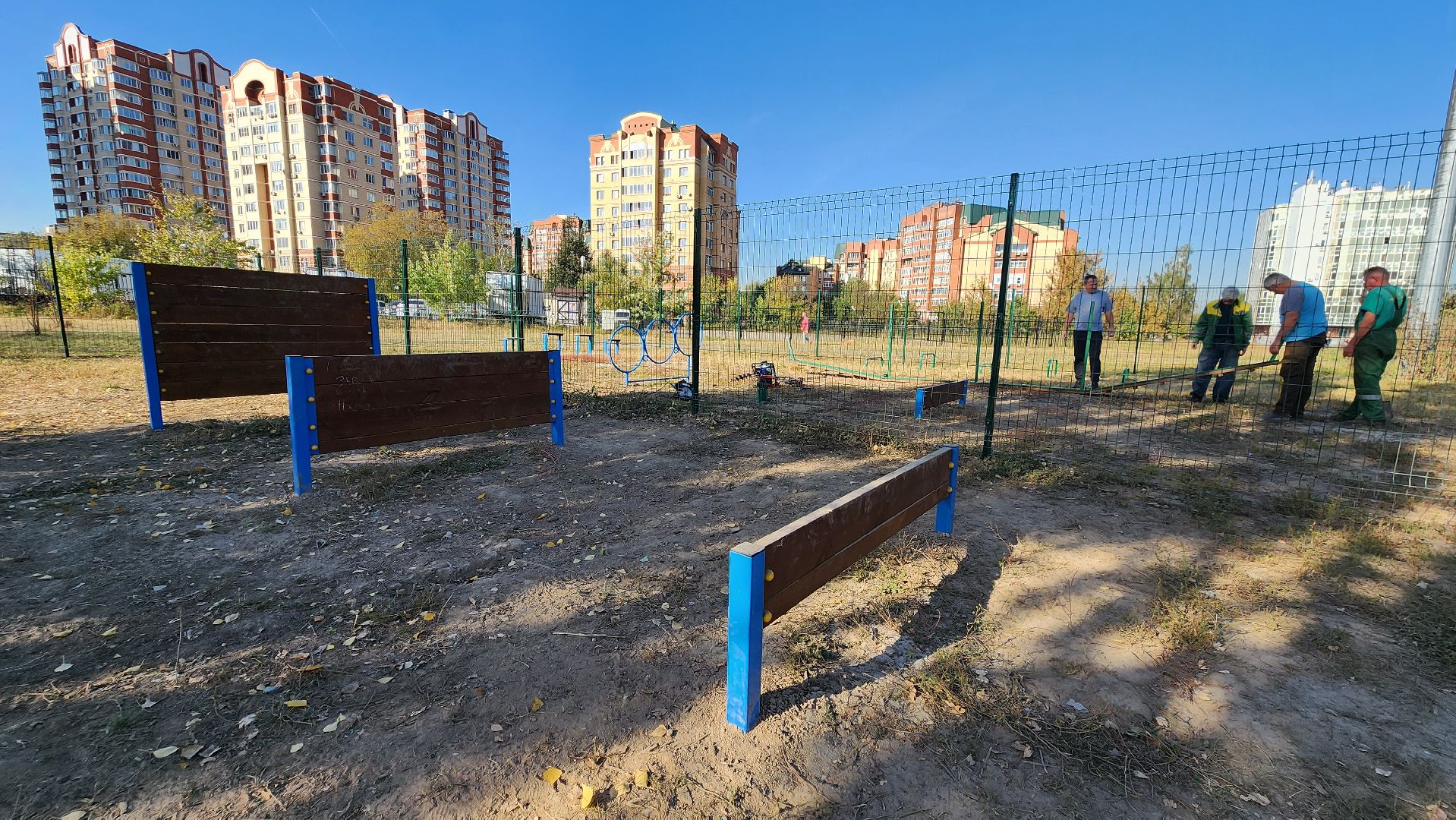 площадка для выгула собак, Долгопрудный, благоустройство,