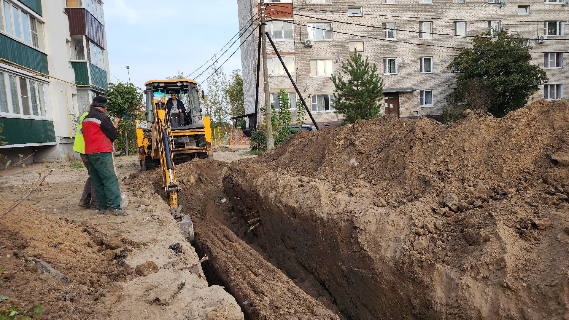 ЖКХ, теплотрасса, ремонт тепловых сетей, Лосино-Петровский,
