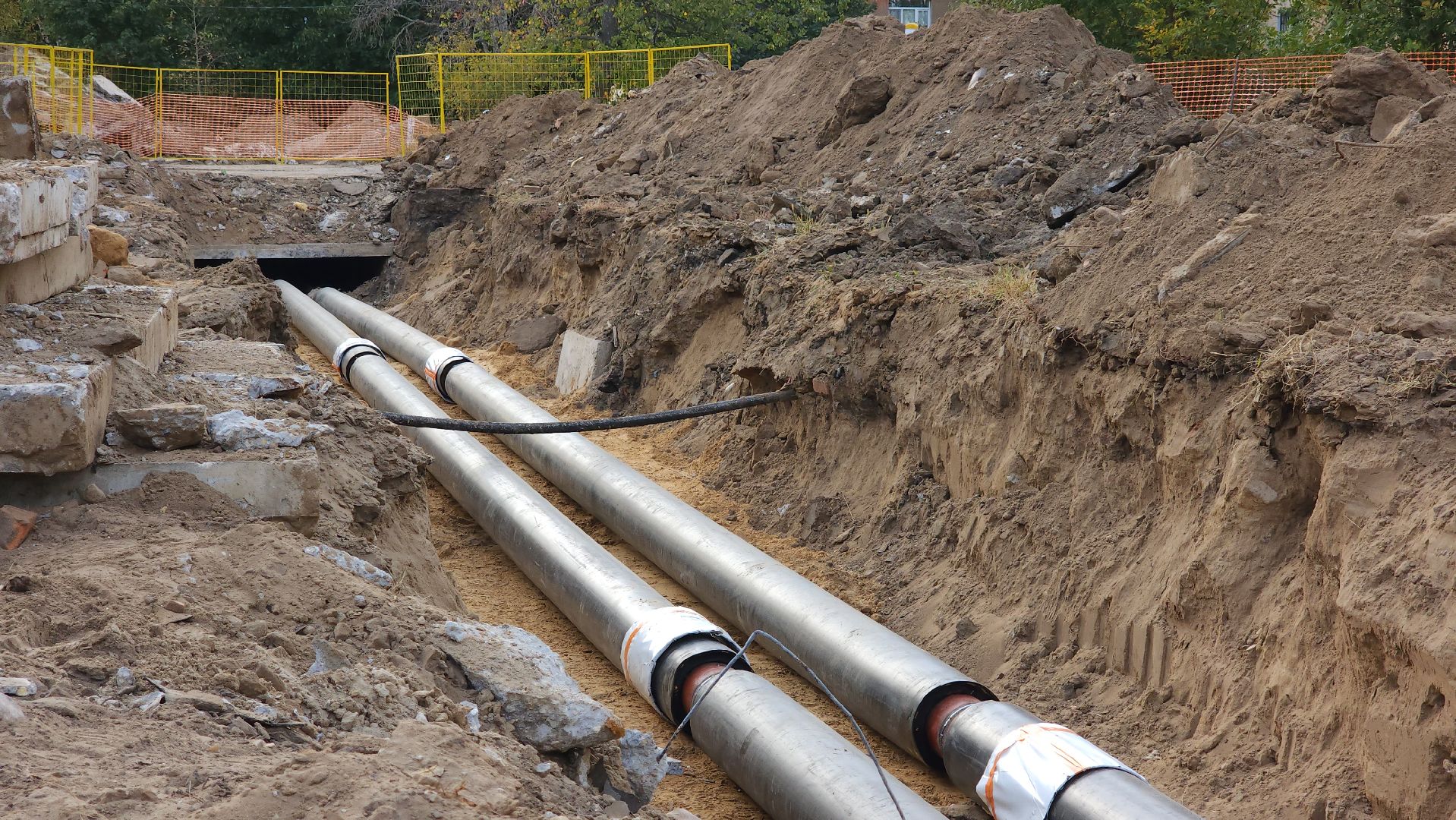 ЖКХ, теплотрасса, ремонт тепловых сетей, Лосино-Петровский,