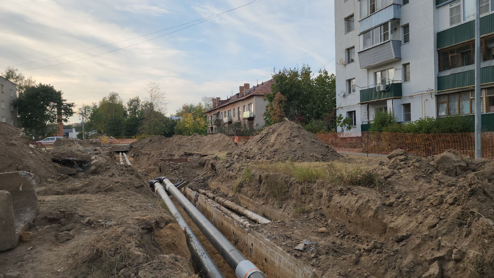 ЖКХ, теплотрасса, ремонт тепловых сетей, Лосино-Петровский,