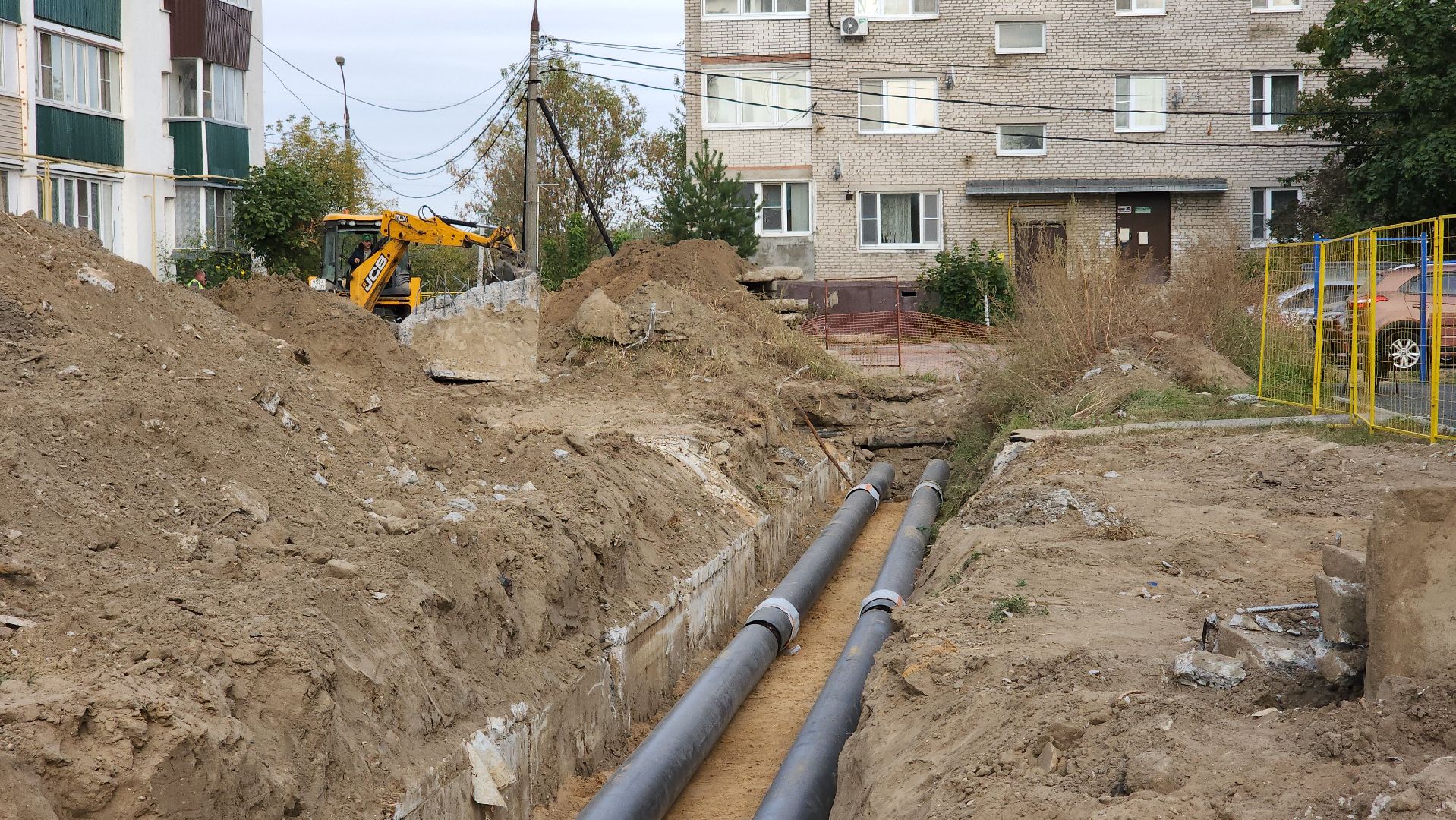 ЖКХ, теплотрасса, ремонт тепловых сетей, Лосино-Петровский,