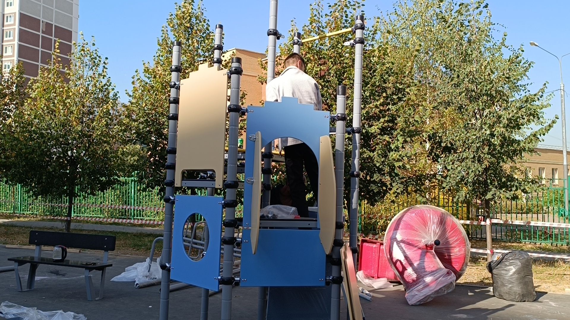 благоустройство, детская площадка, лобня,