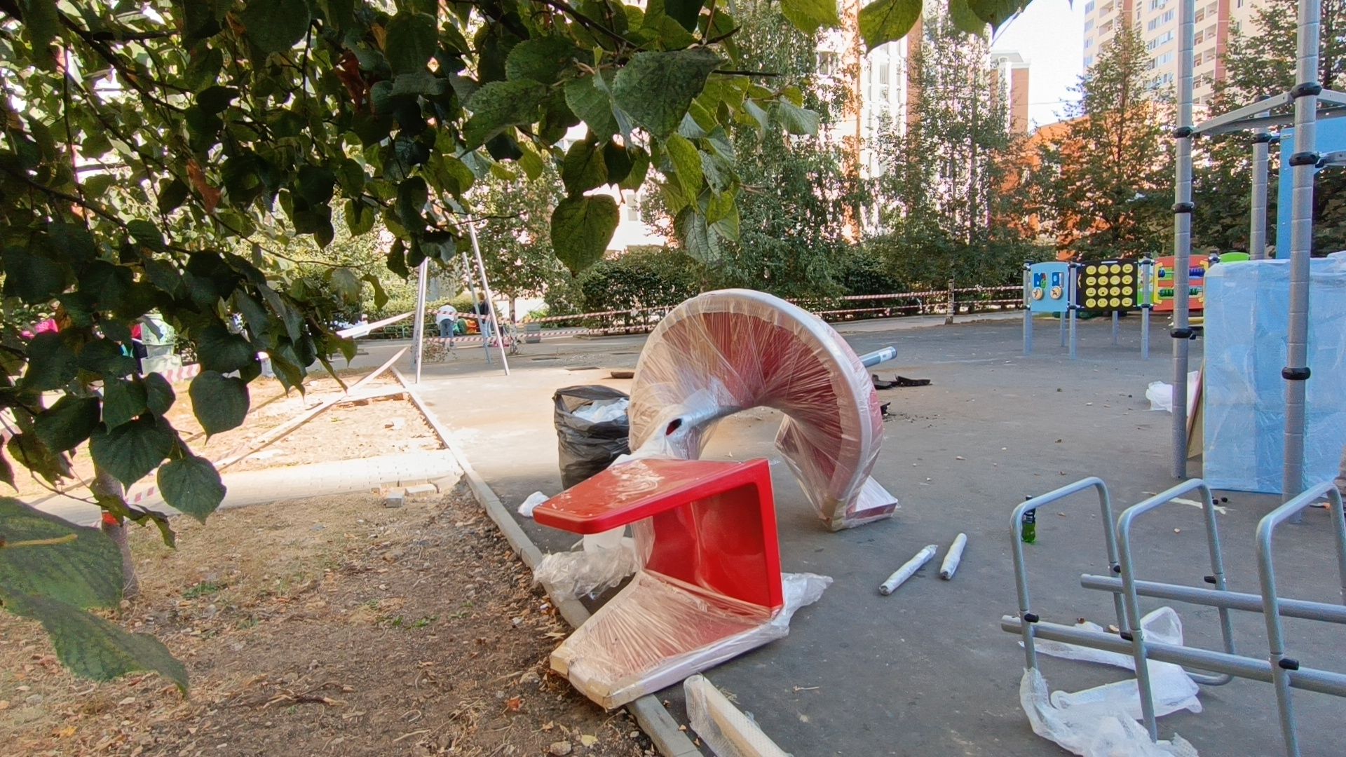 благоустройство, детская площадка, лобня,