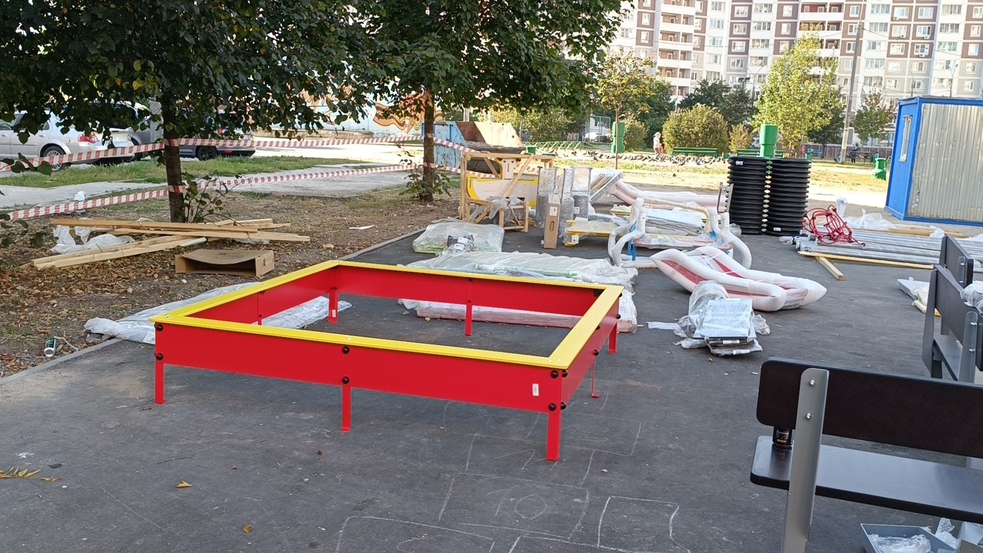 благоустройство, детская площадка, лобня,