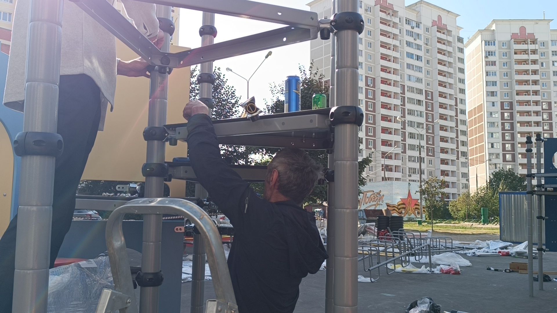 благоустройство, детская площадка, лобня,