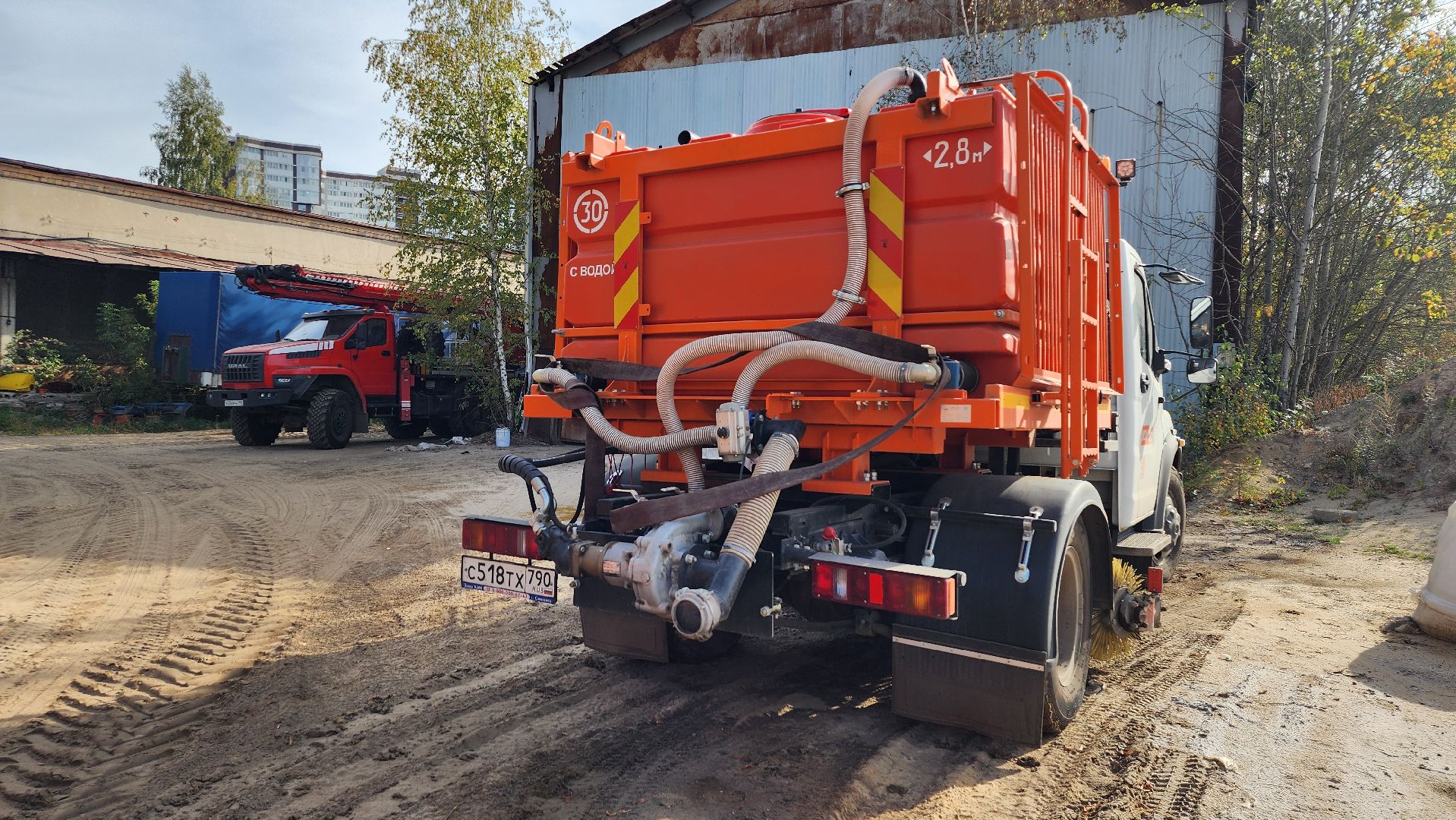 ЖКХ, коммунальные службы, подготовка техники к зимнему периоду, Старая Купавна, Богородский городской округ,