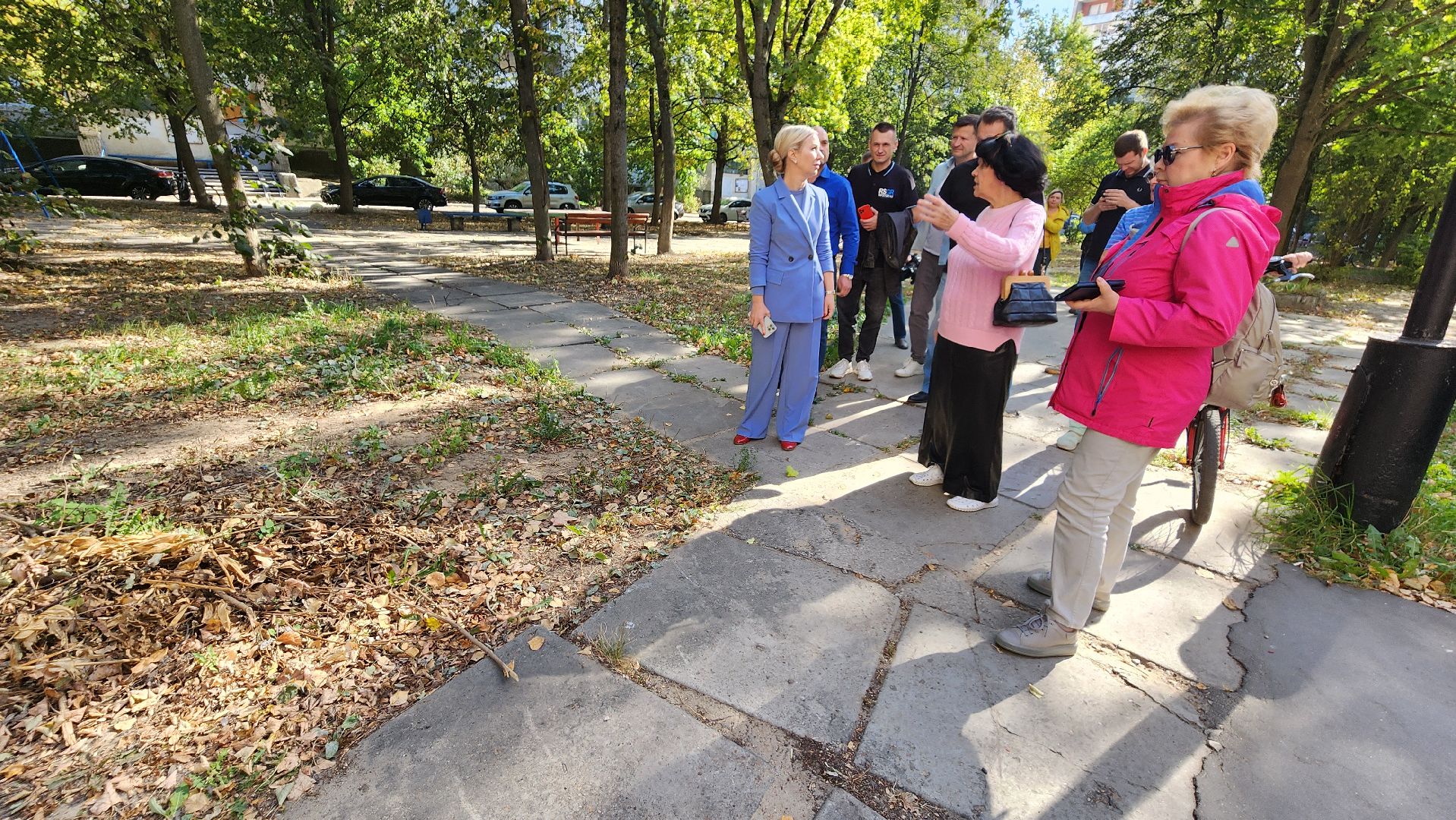 обход, обход города, встреча с жителями, протвино, лесной бульвар,