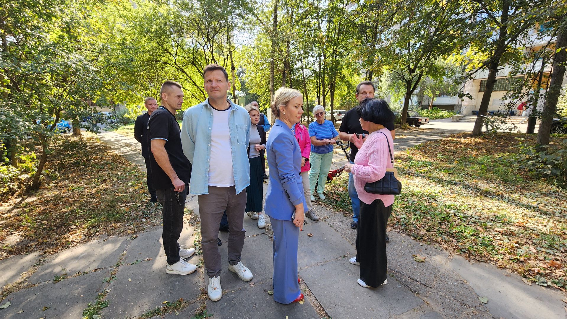обход, обход города, встреча с жителями, протвино, лесной бульвар,