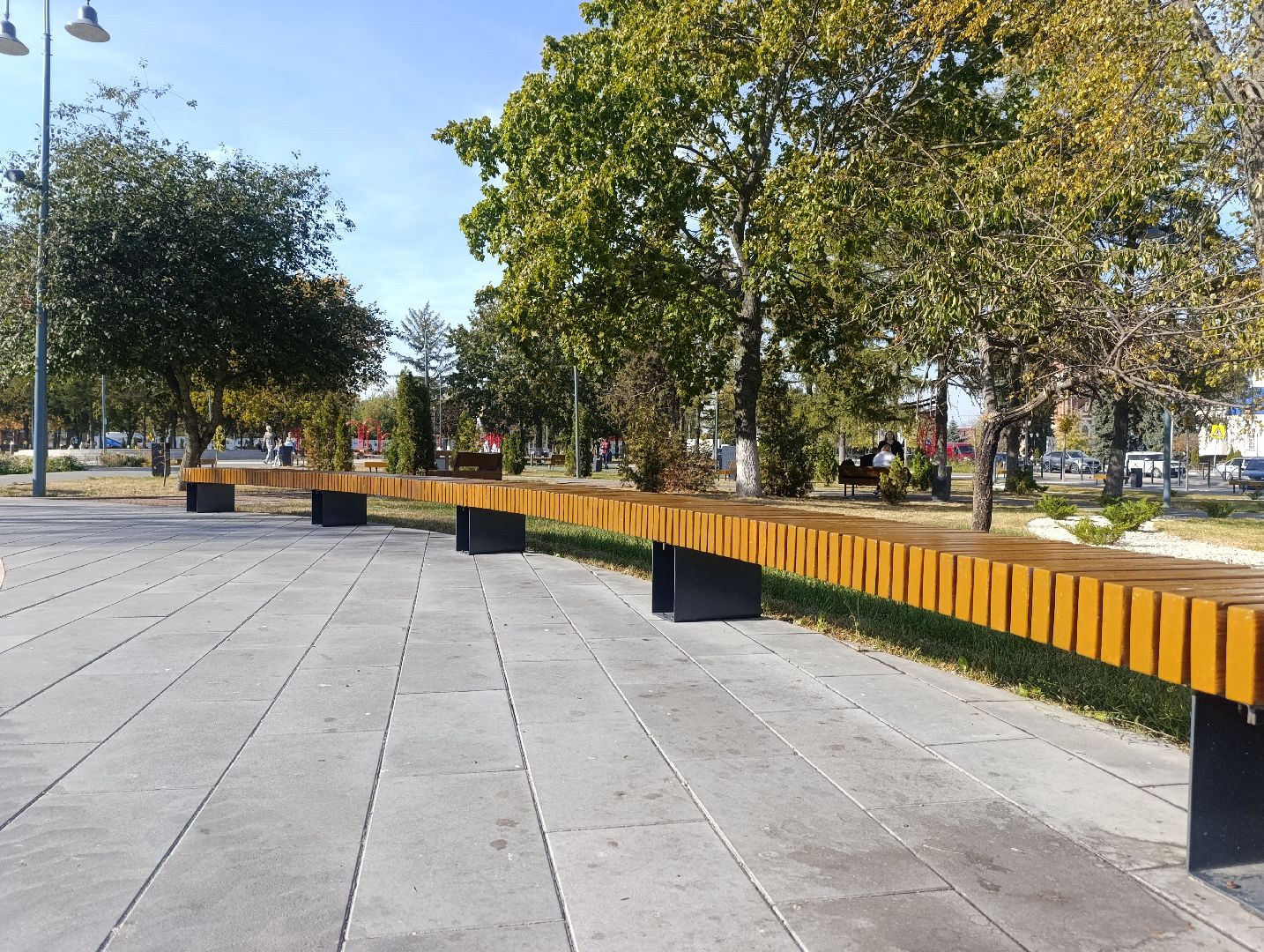 Бронницы, Площадь Тимофеева, Осенняя уборка площади, МБУ Благоустройство, Обустройство площади Тимофеева,