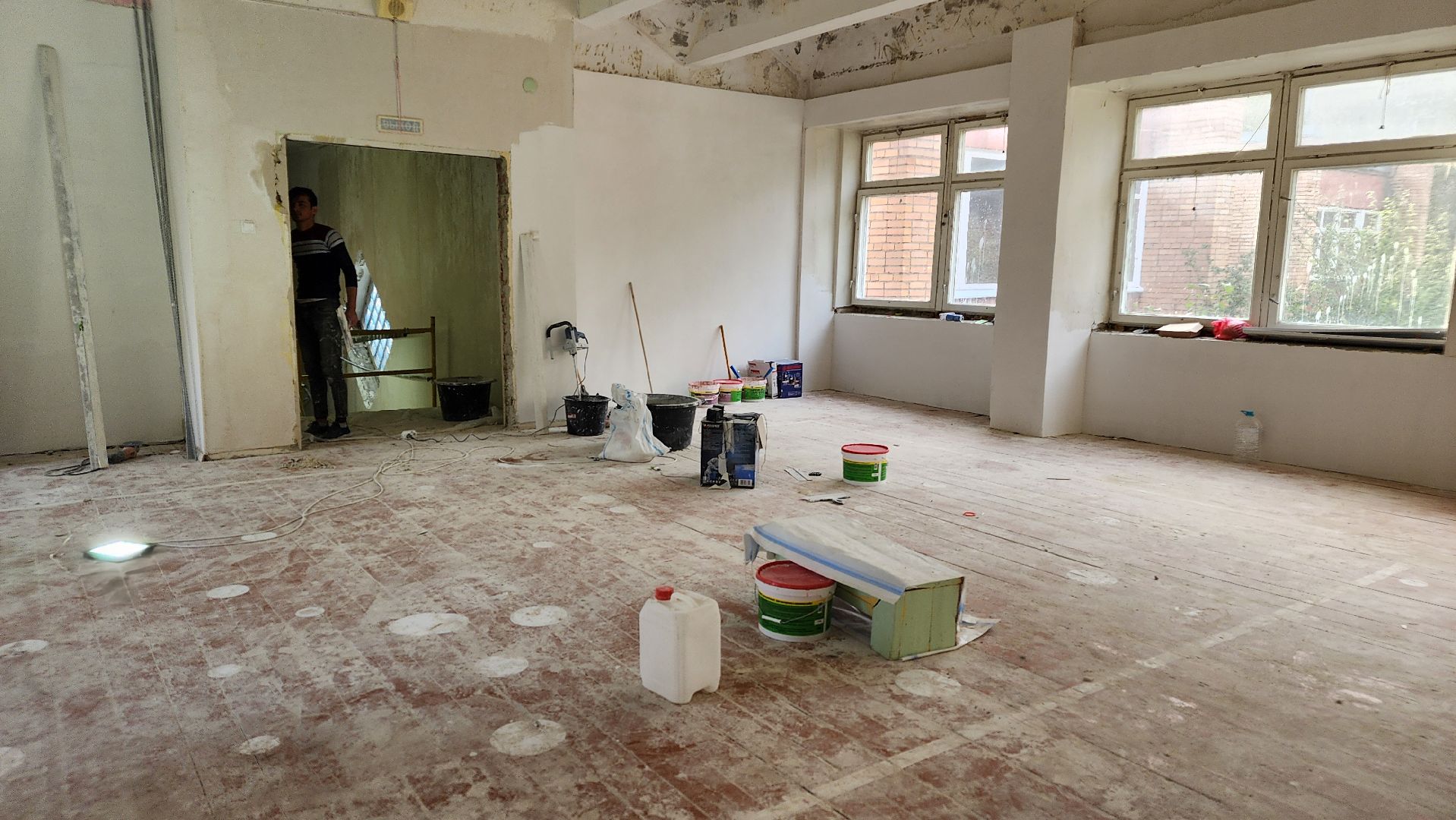 капелька, ремонт, протвино, ремонт спортивного зала, дети,