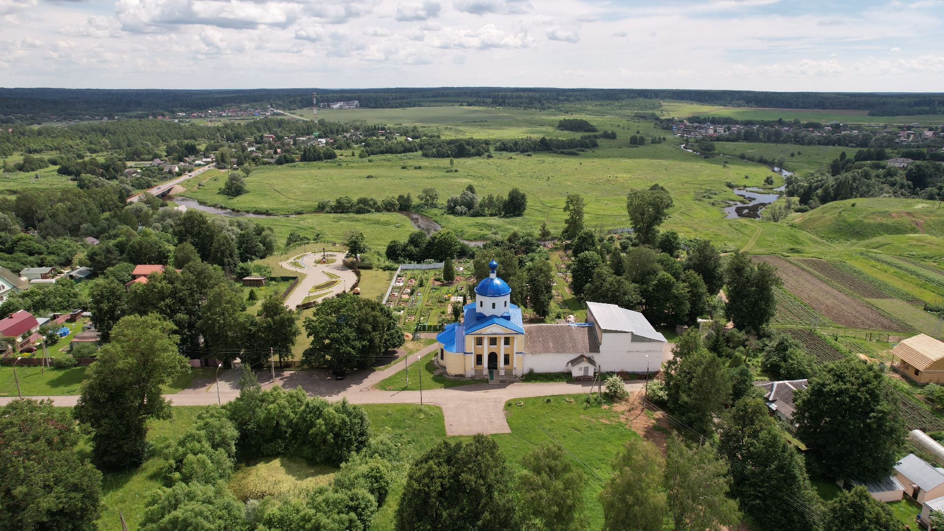 видео с коптера, наро-фоминск, верея, церковь, культура,