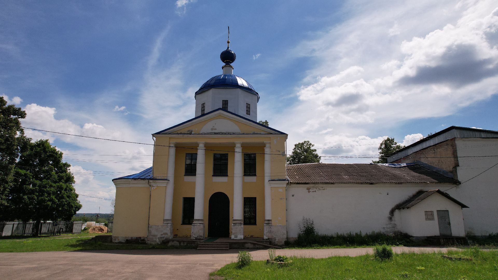 видео с коптера, наро-фоминск, верея, церковь, культура,