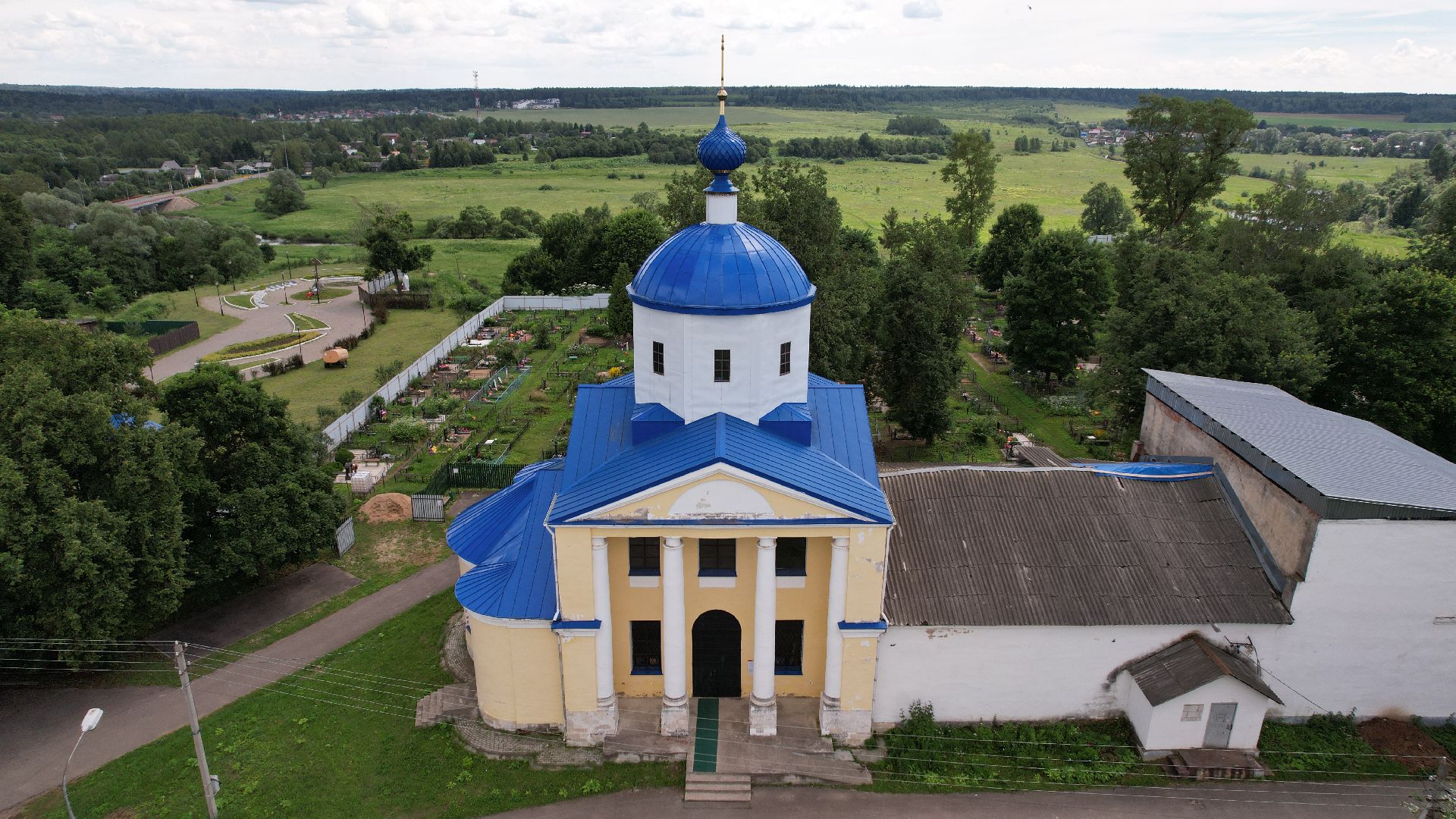 видео с коптера, наро-фоминск, верея, церковь, культура,