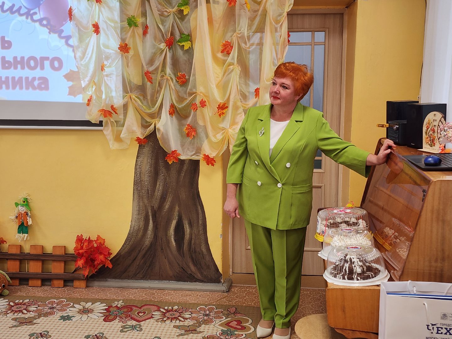 Чехов, гимназия 2, дошкольное отделение, День воспитателя, музыкальный работник, Ирина Первова, поздравления, торжественное мероприятие,