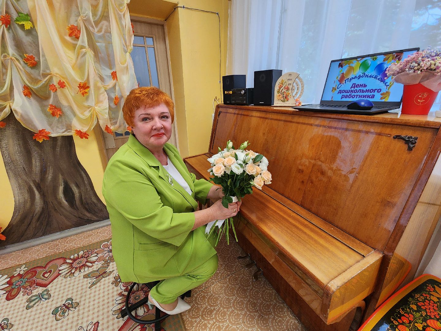 Чехов, гимназия 2, дошкольное отделение, День воспитателя, музыкальный работник, Ирина Первова, поздравления, торжественное мероприятие,