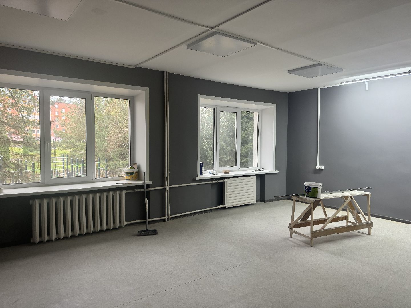 шаховская, ремонт в колледже, строительные работы,