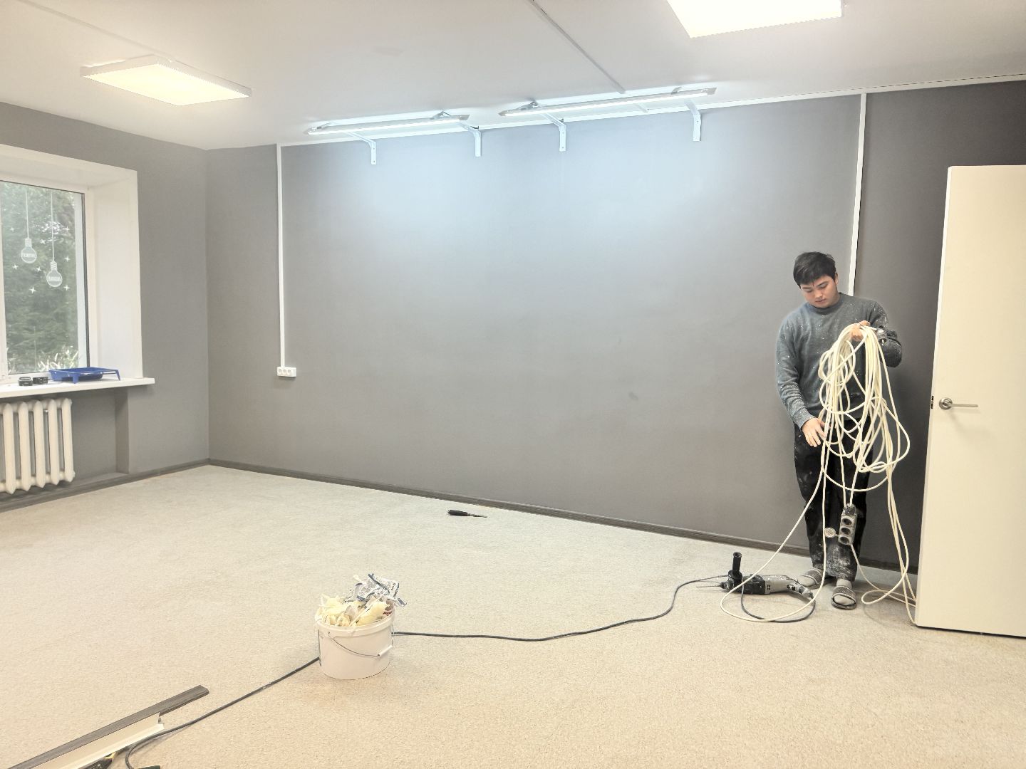 шаховская, ремонт в колледже, строительные работы,