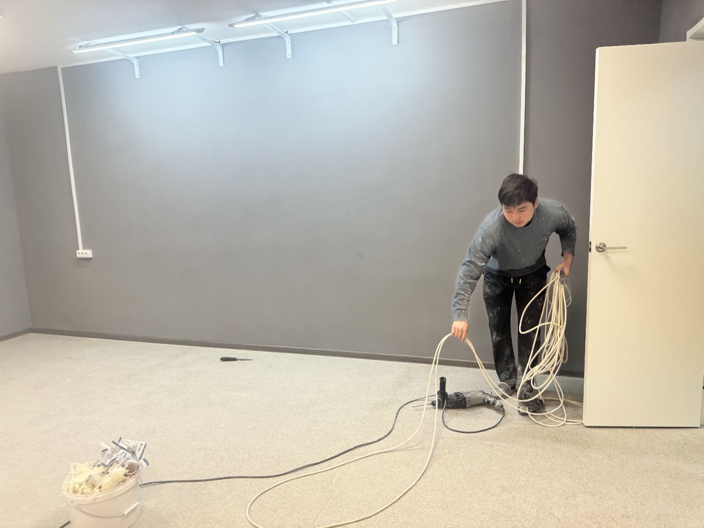 шаховская, ремонт в колледже, строительные работы,