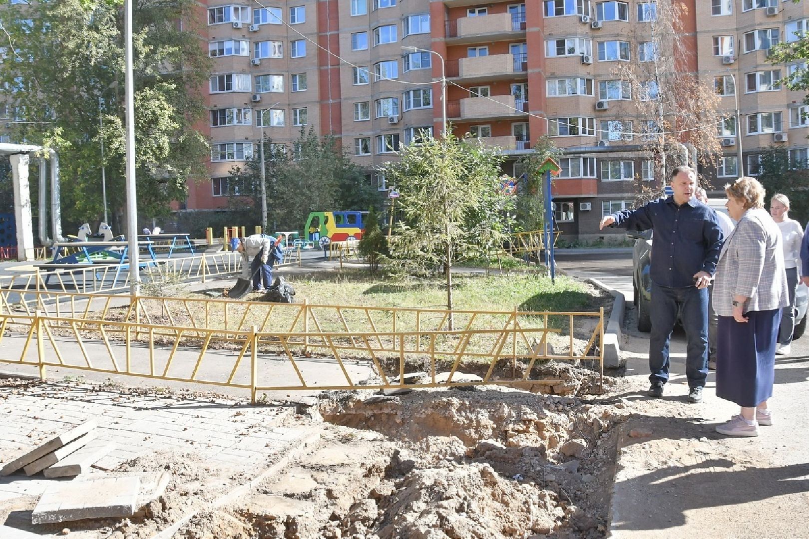 благоустройство территории, Власиха Тополек, пешеходные тротуары, работы по благоустройству, комплексное благоустройство власиха,