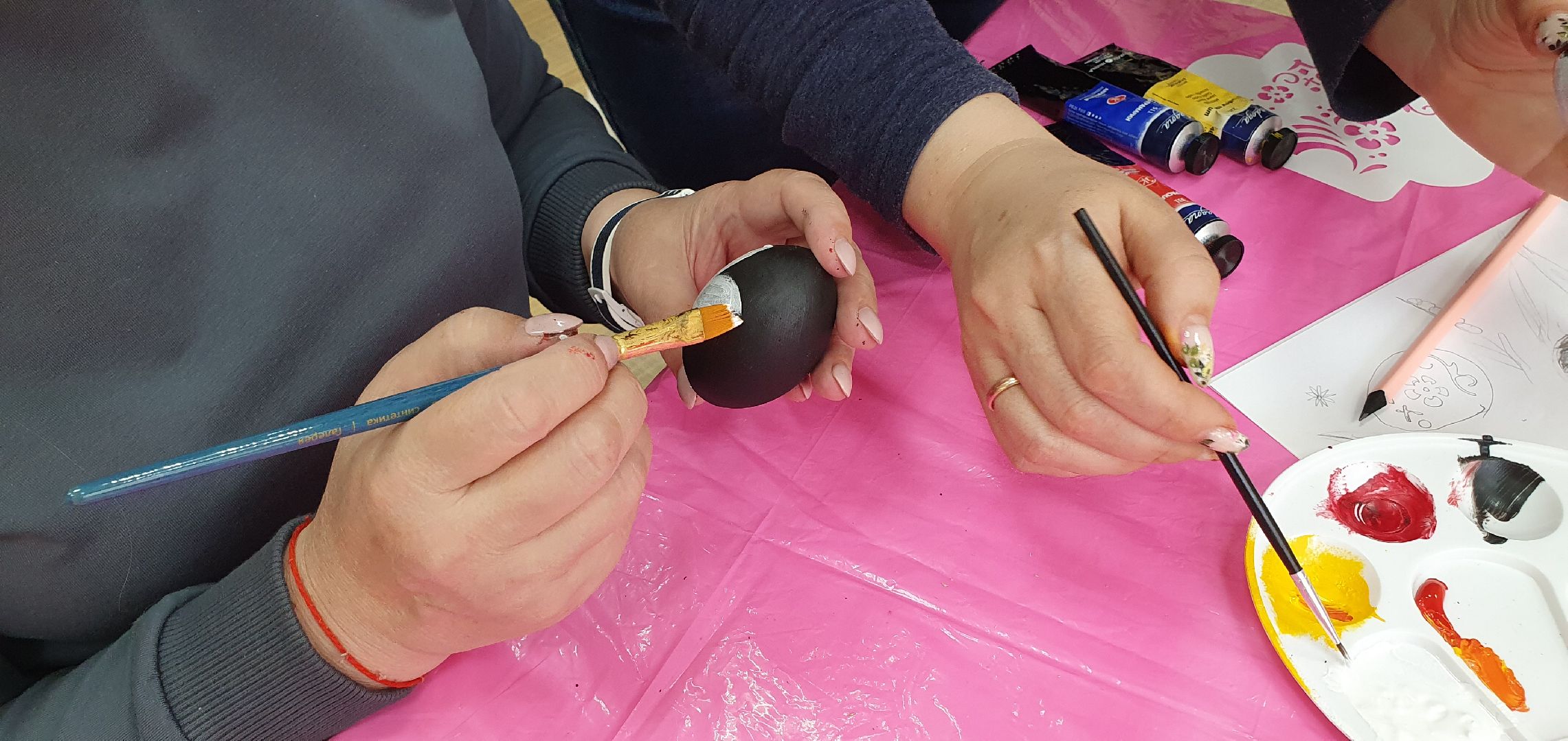 Пасха, роспись, мастер-класс, Дзержинский, Активное долголетие, изобразительное искусство