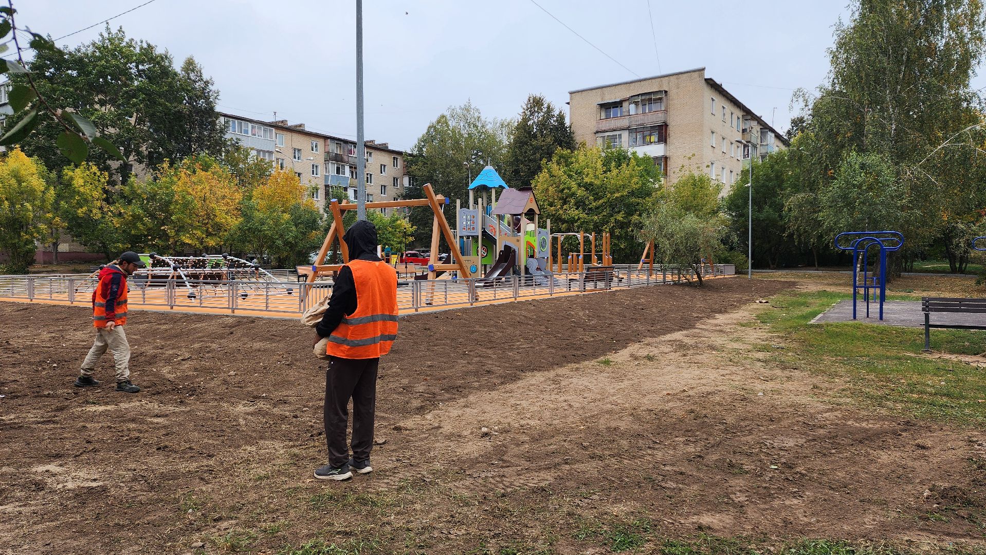 благоустройство, Домодедово, Подмосковье, Детская площадка, программа губернатора,