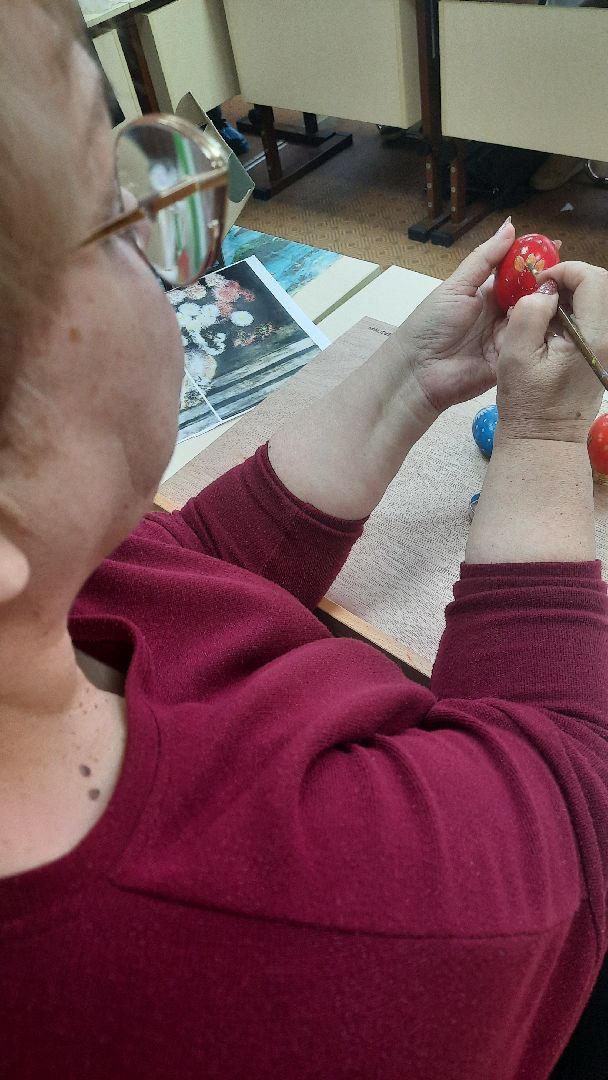 Пасхальная роспись, Наро-Фоминск, активное долголетие, яйца, живопись, долголеты, хохлома, гжель, палех