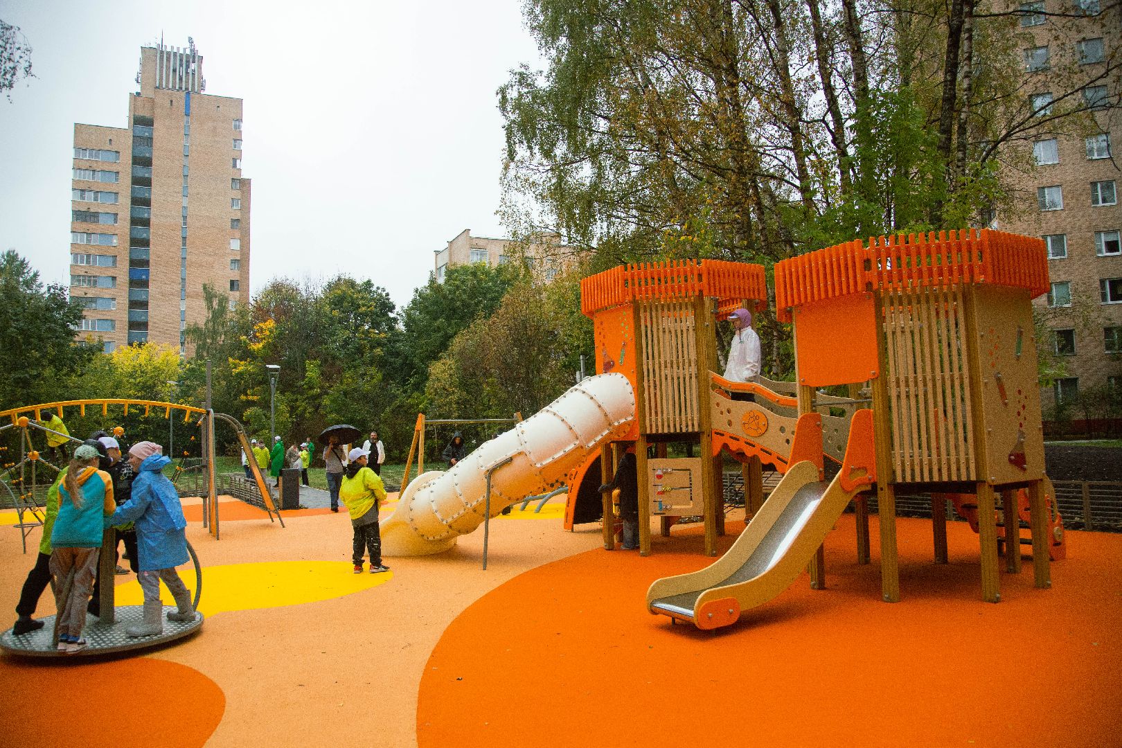 детская площадка, благоустройство, игры, дети, безопасное покрытие, химия,