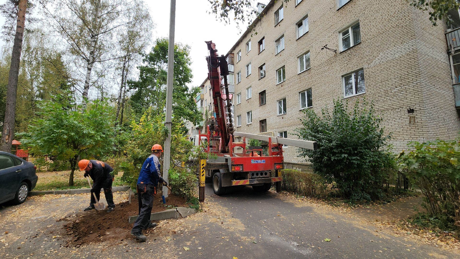 пушкино, опоры уличного освещения, светильник, комплексное благоустройство, электросети,