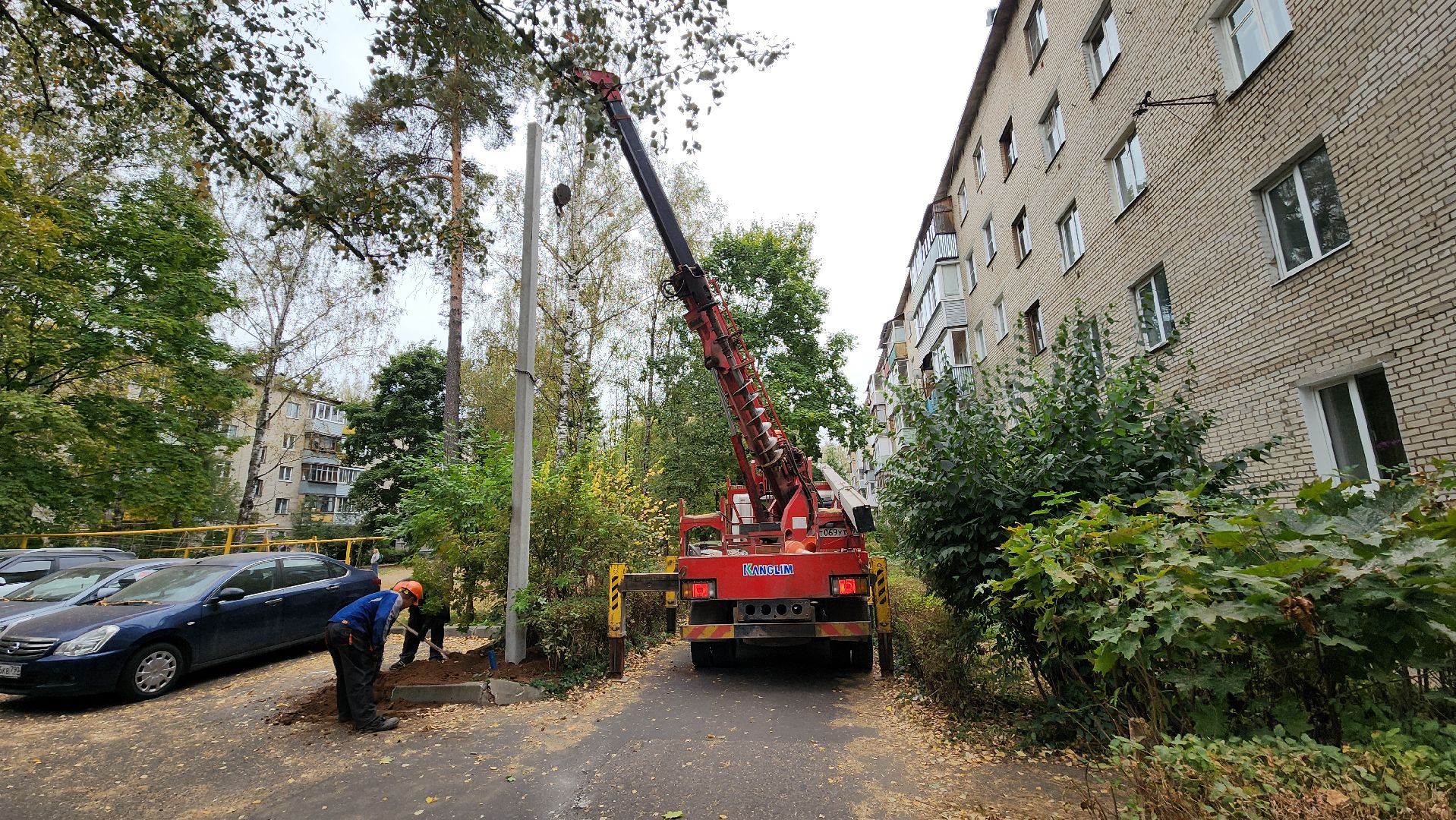 пушкино, опоры уличного освещения, светильник, комплексное благоустройство, электросети,