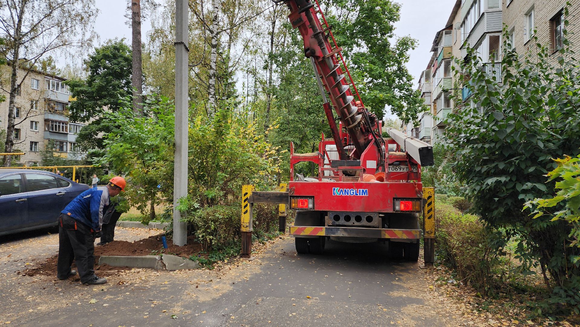 пушкино, опоры уличного освещения, светильник, комплексное благоустройство, электросети,