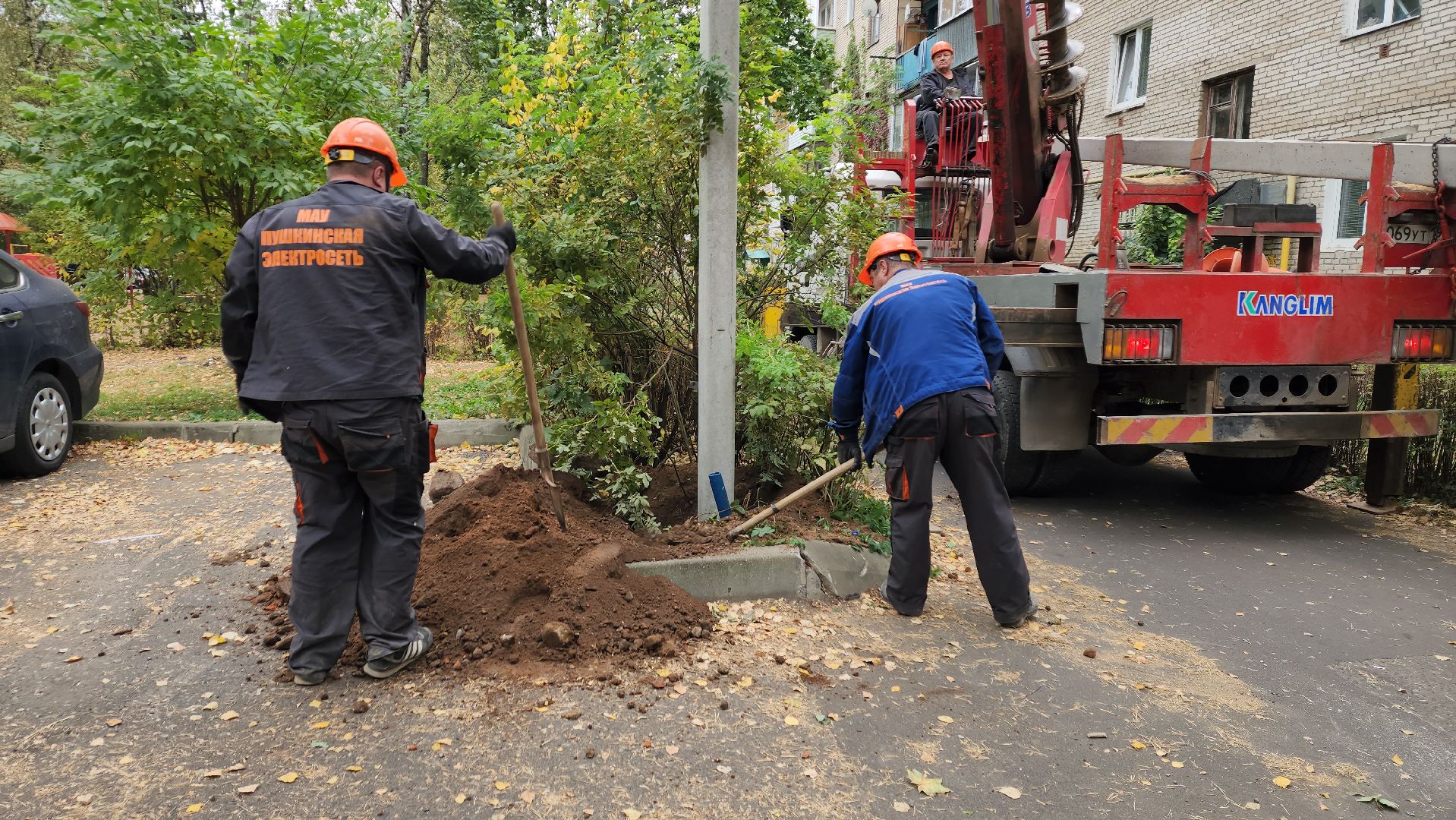 пушкино, опоры уличного освещения, светильник, комплексное благоустройство, электросети,