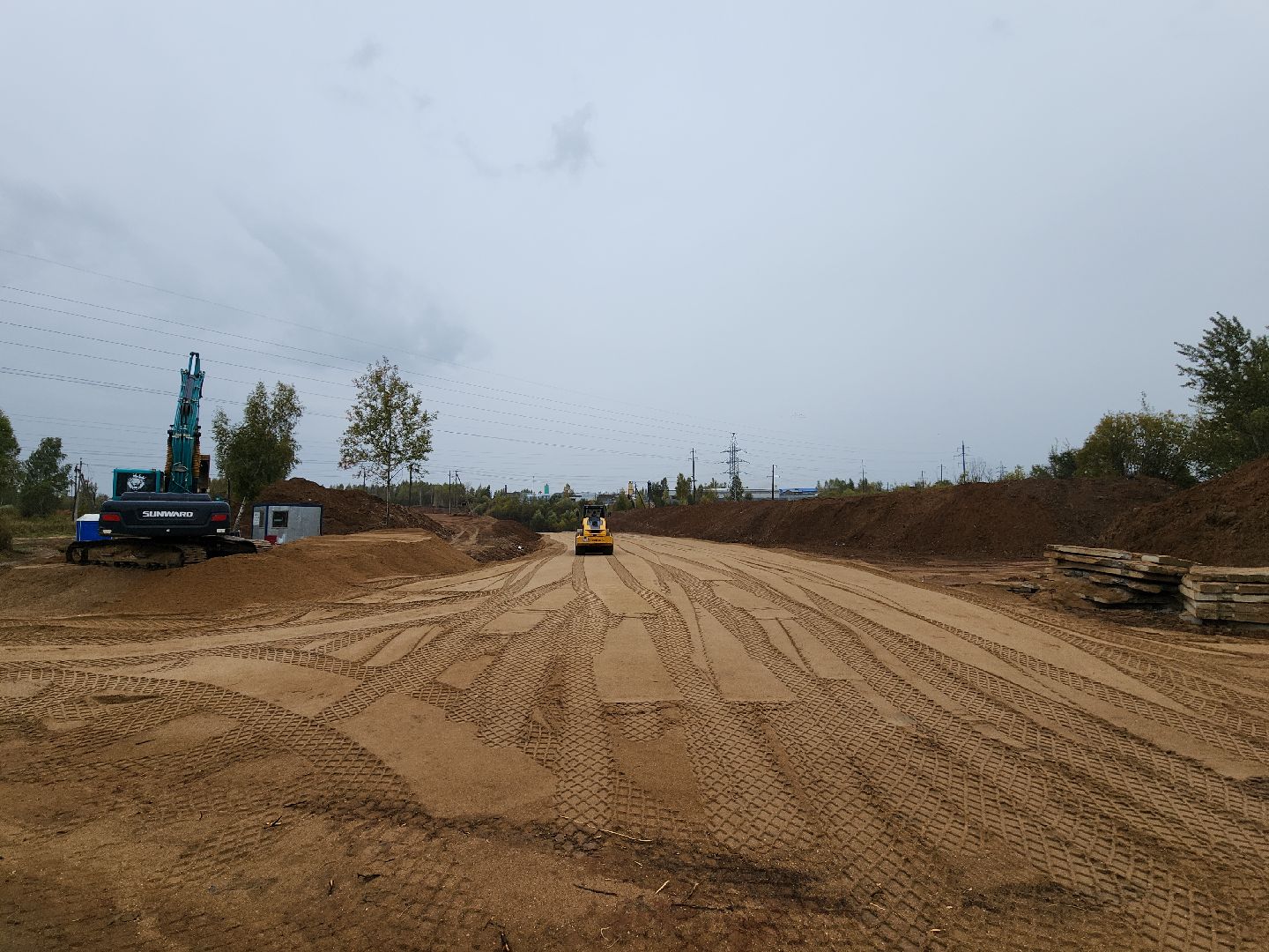 строительство дороги, объездная дорога, тучково, руза, рузский городской округ, подмосковье, московская область,