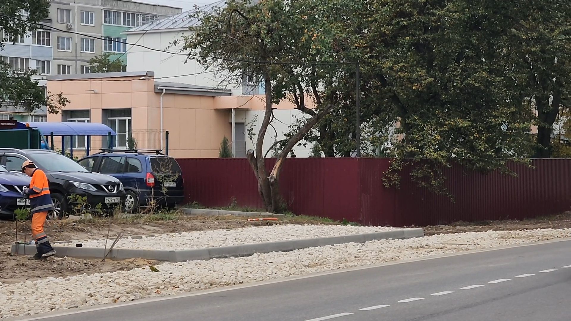 Бронницы, Установка остановки, Остановка общественного транспорта, Остановка на Садовом проезде,