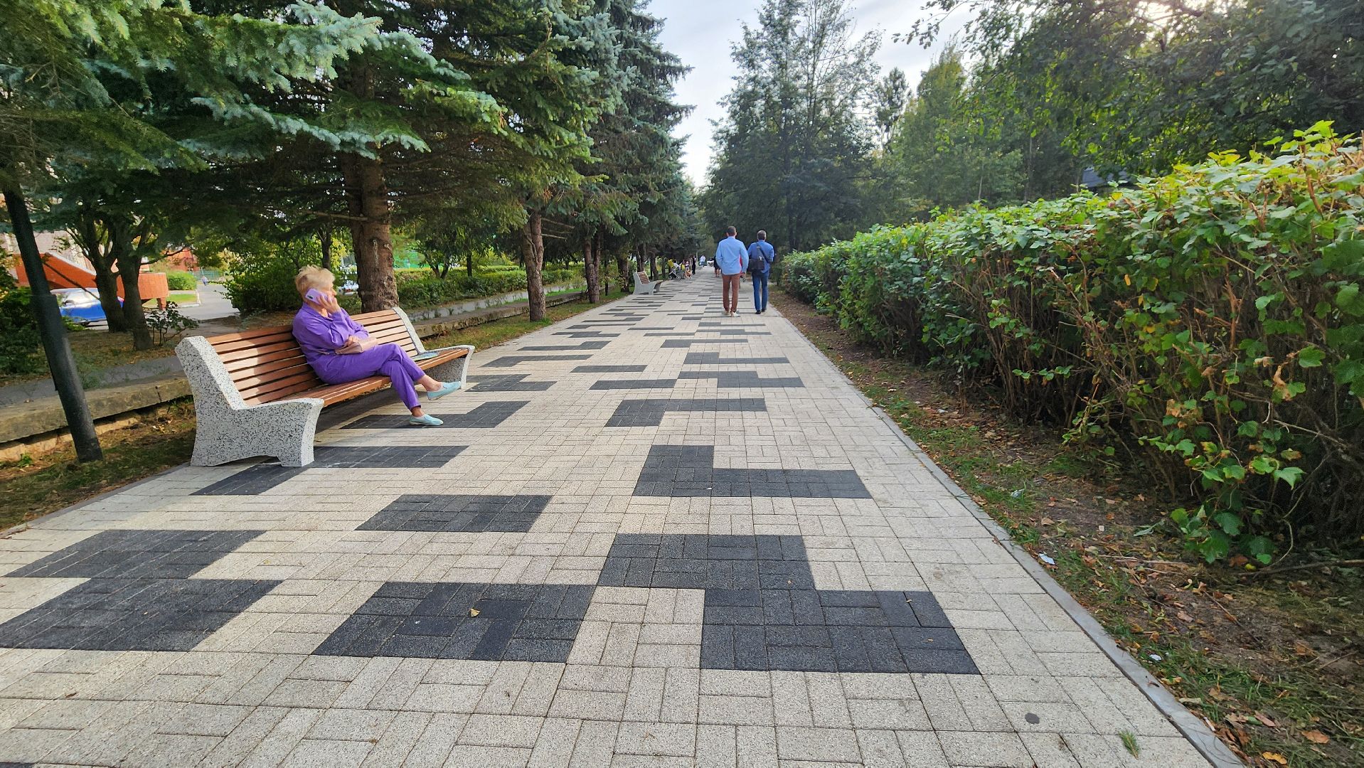 пешеходная улица на ленина, протвино, благоустройство, установка МАФов, комфорт,