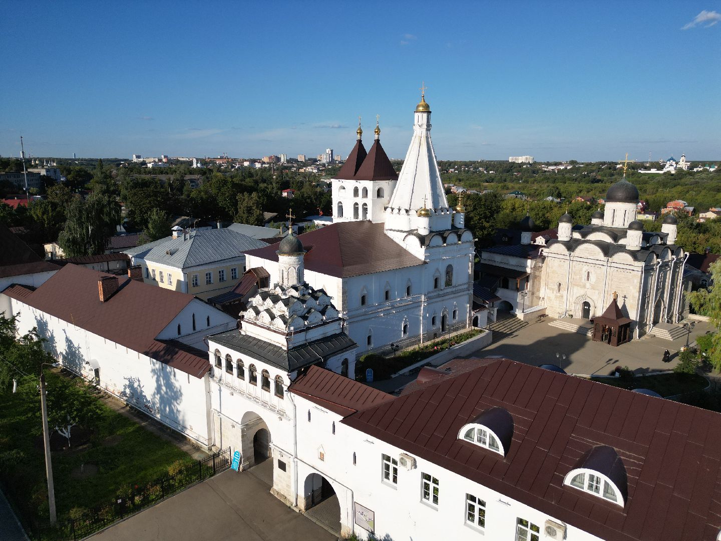 серпухов, монастырь, города, история, видео с коптера,
