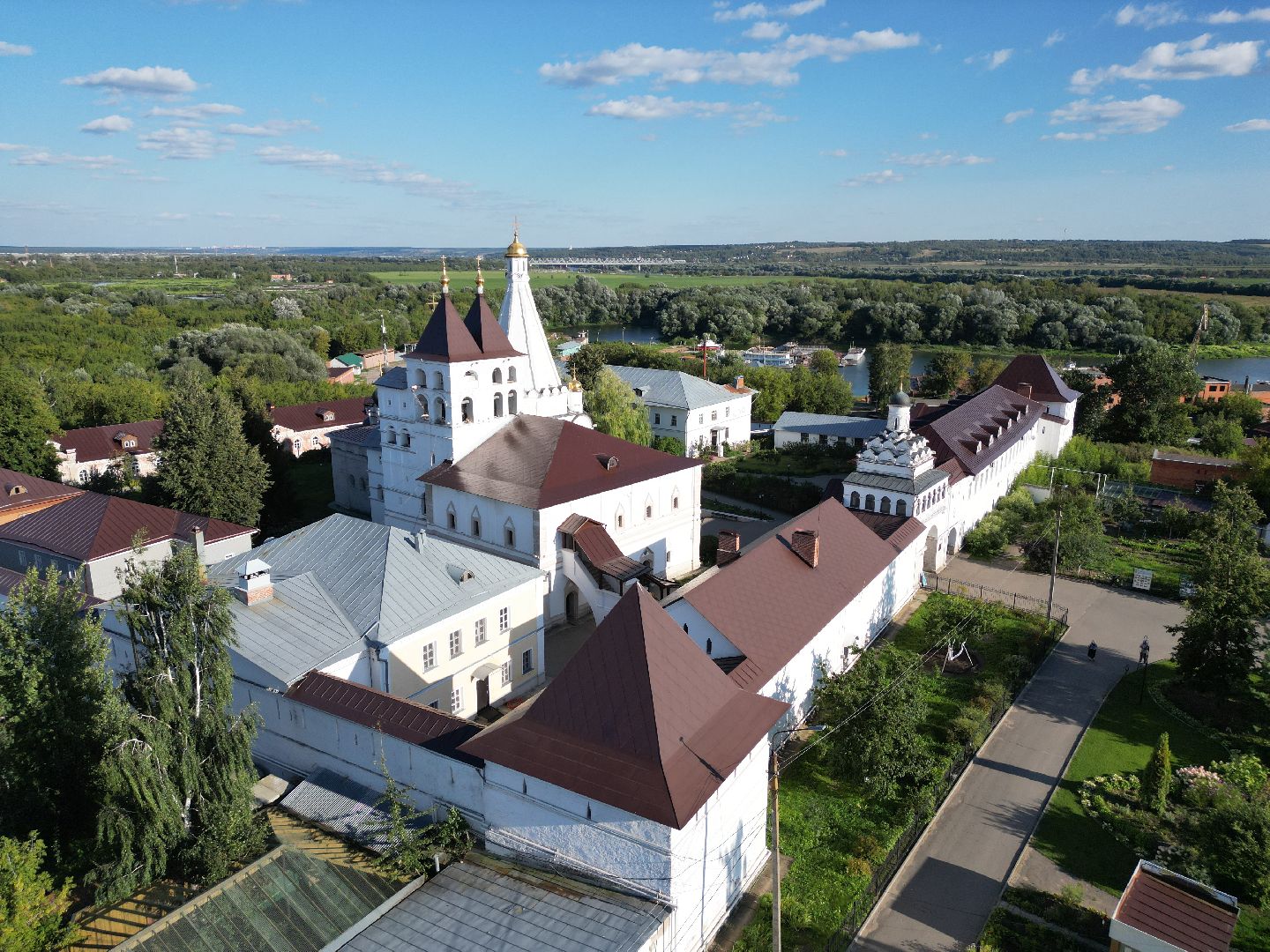 серпухов, монастырь, города, история, видео с коптера,