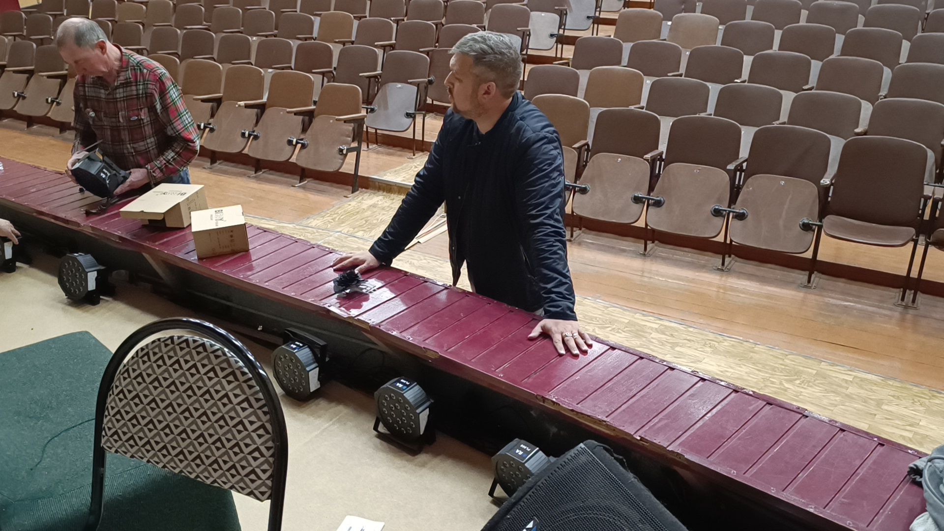 сцена, свет, лобня,