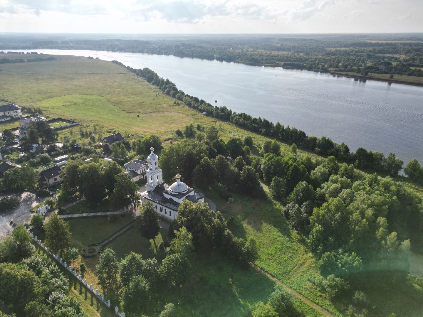 видео с коптера, церковь, дубна,