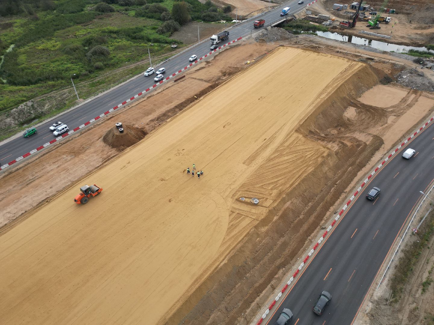 видео с коптера, дорога, трасса,