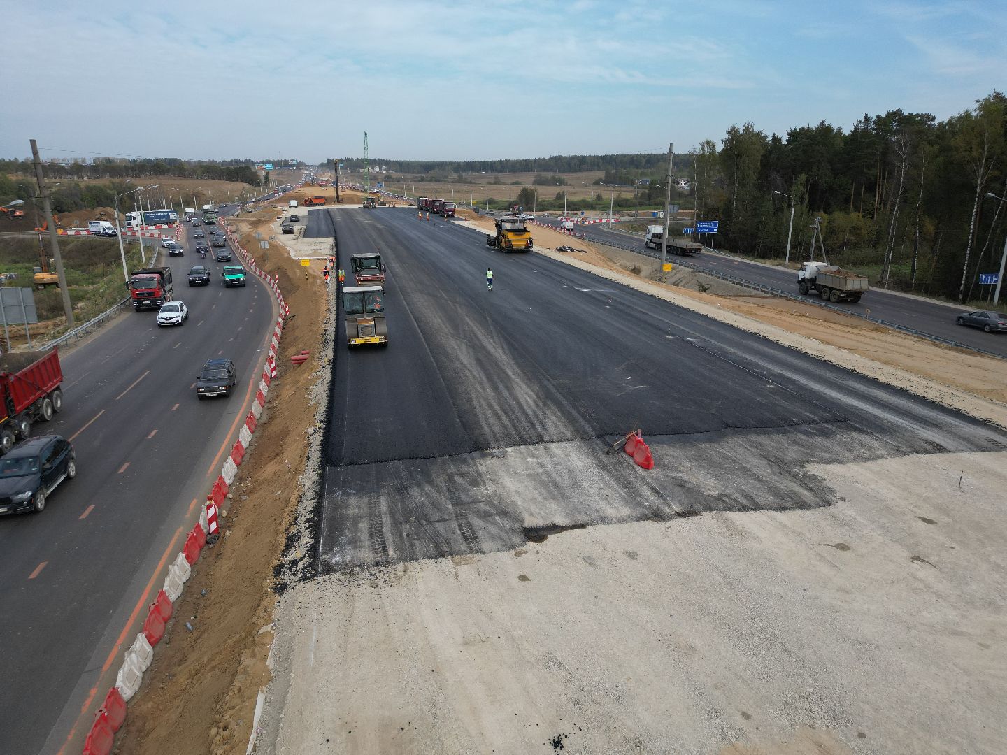 видео с коптера, дорога, трасса,