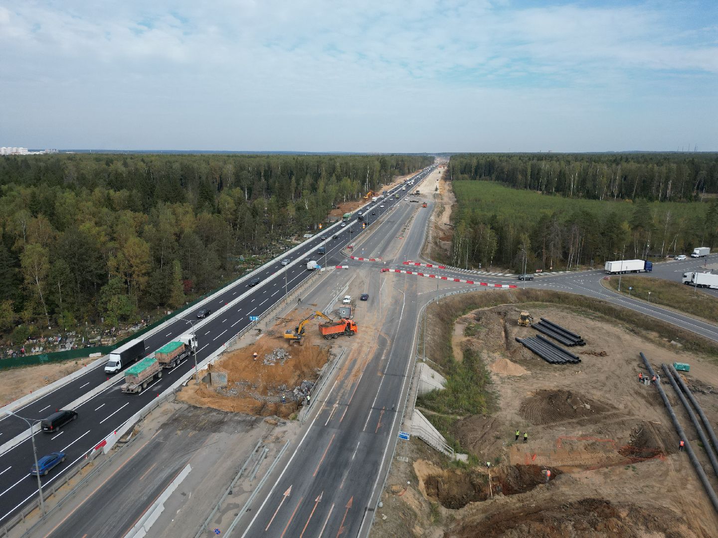 видео с коптера, дорога, трасса,